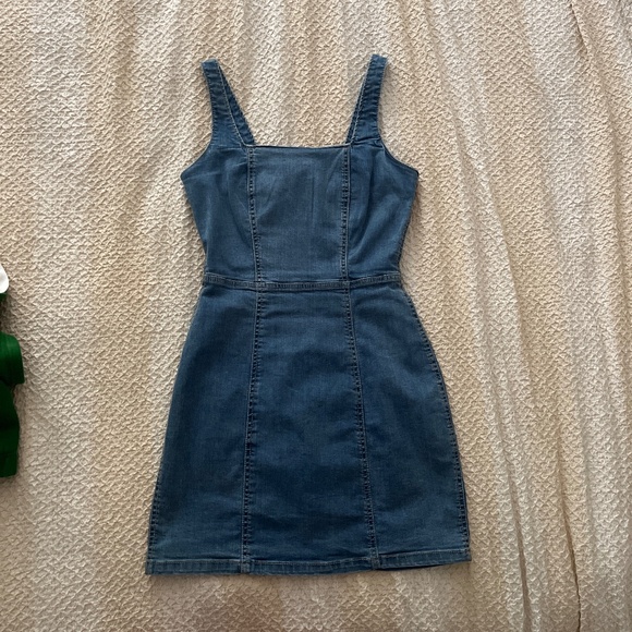 Denim mini dress - Picture 1 of 4